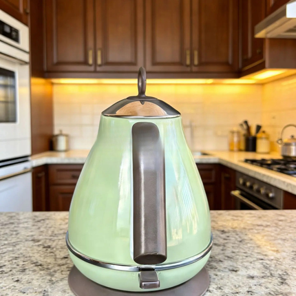 Retro Style Metal Finish Electric Kettle 1700ml 304 Stainless Steel 1500W Digital