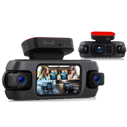 360° Quad Camera Car Dash Recorder with Ultra HD Front Lens, Smart Parking Surveillance & Night Recording