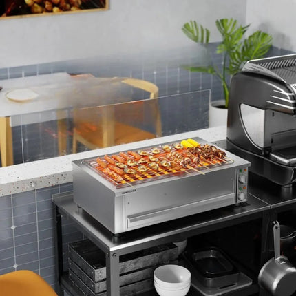 Commercial Electric BBQ Grill Machine with Rapid Heat Output for Street Food & Catering