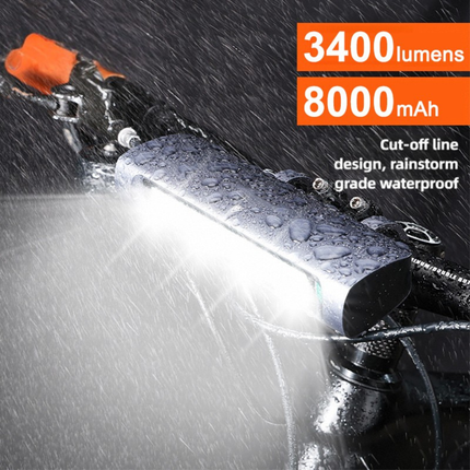 Portable USB Rechargeable Bike Headlight High Brightness Aluminum Alloy Cycling Light
