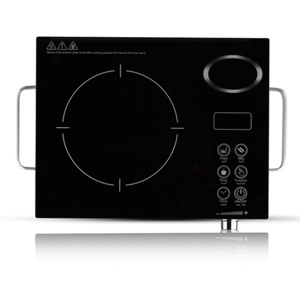 3500W Single Induction Cooktop with Sensor Touch Controls and Toughened Glass Panel