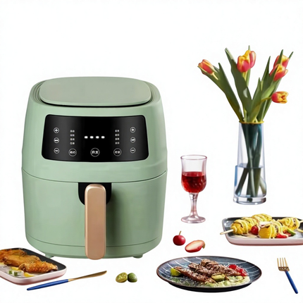 8L Household Air Fryer Smart Touch Control Oil-Free Multi-Function Cooker