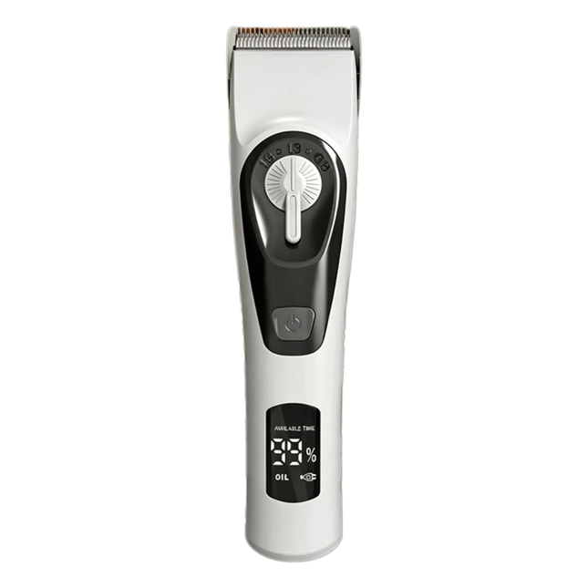 Professional Cordless Beard Trimmer with LCD Display Rechargeable Low Noise Hair Clipper