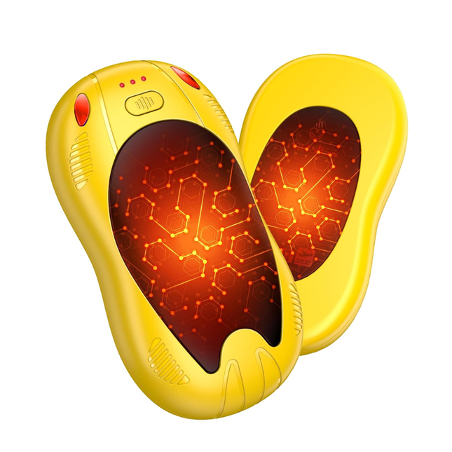 Mini Rechargeable Hand Warmer – Dual-Sided Heating, 10000mAh Battery, 3 Temperature Modes