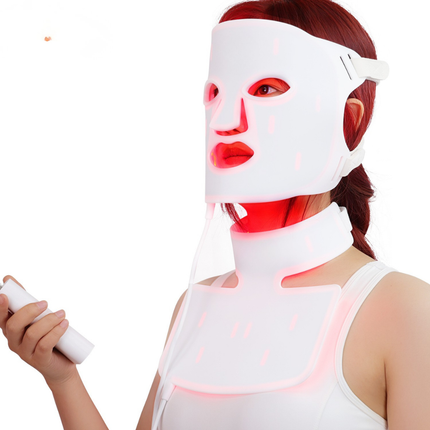 Cordless Silicone LED Face Mask for Personal Care and Relaxation Beauty Light Therapy Style Device