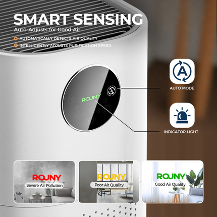 Compact Personal Air Purifier Humidifier with Air Quality Display for Home Office
