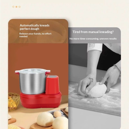 12L Large Capacity Electric Dough Mixer Stainless Steel Automatic Kneading Machine for Baking Prep