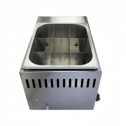 9 Grid Electric Oden Cooker Stainless Steel Skewer Hot Pot Warmer 1200W for Food Stall