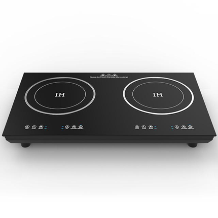 2-Burner Built-In Induction Cooktop with 1800W High-Power Burners and Anti-Corrosion Base