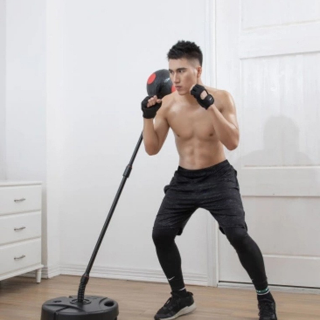 Compact Boxing Reaction Ball Set for Fitness and Speed Drills Black