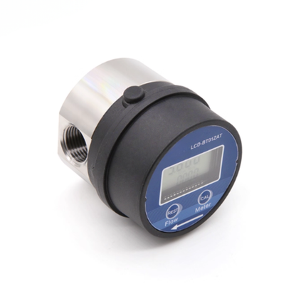 1/2 Inch Electronic Gear Flow Meter 30–1200L/H Liquid Measurement for Water Oil Diesel