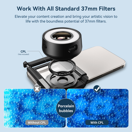 Smartphone 120X Macro Microscope Clip with Dual LED & UV Illumination
