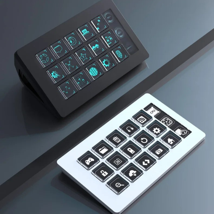 Mini Desktop Keyboard 15 Keys Programmable with LCD Display and USB-C Connection