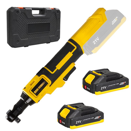 21V Rechargeable High-Torque Cordless Ratchet Wrench – 3/8″ Square Drive, Quick-Release Head