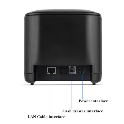 80mm Thermal POS Receipt Printer with Auto Cutter, 160mm/s High-Speed, USB or Network Connectivity