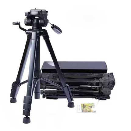 Portable 4-Section Aluminum Tripod for Photography & Video Fits Cameras and Smartphones