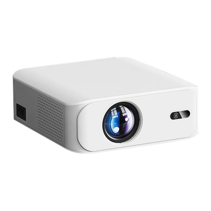 Compact Portable Projector 1080P Full HD Android 11 Auto Keystone White