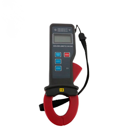 High-Capacity Clamp-On Electrical Meter for AC/DC Current Measurement with Clear LCD Display