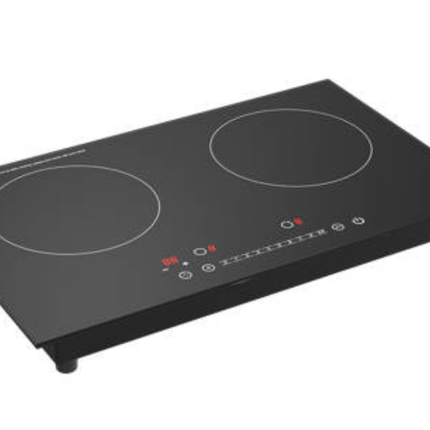Built-In 2 Burner Infrared Electric Cooktop 1800W + 1200W with Micro Crystal Glass and Adjustable Heat Settings
