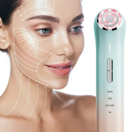 Slim Microcurrent Facial Massage Device for Skin Firming & Contouring – Portable Handheld Beauty Tool
