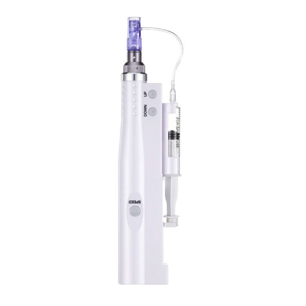 Professional Microneedling Pen with Dual Cartridge System & Adjustable Depth Control