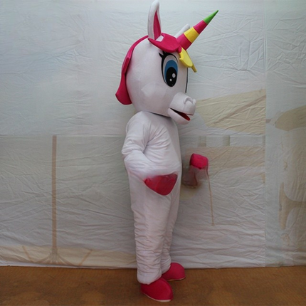 Rainbow Unicorn Mascot Costume for Adults – Full-Body Pony Outfit for Halloween, Festivals & Events