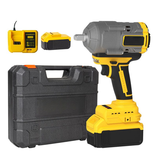 21V Heavy Duty Cordless Brushless Impact Wrench – 1100Nm Torque, 1/2" Square Drive, Industrial Grade