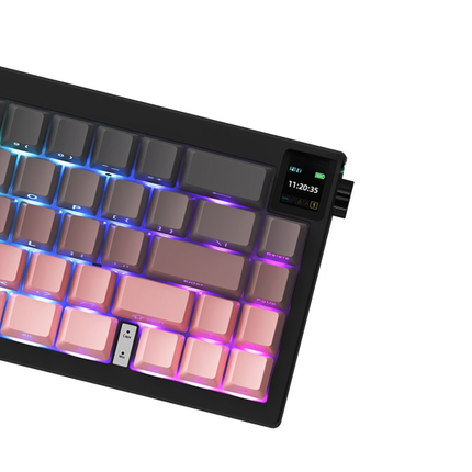 RGB Mechanical Keyboard with Display Screen Knob and Tri Mode Connectivity