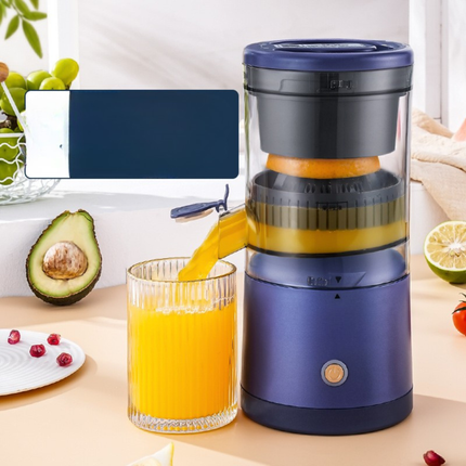 Cordless Citrus Fruit Juicer 45W USB Rechargeable Juicing Cup with Stainless Steel Blades