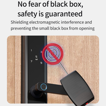 Smart Fingerprint Door Lock with HD Indoor Screen Camera WiFi Remote Access Keypad Entry
