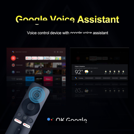 Android TV Box 4K with Android 10, Allwinner H313, 2GB RAM, 8GB/16GB Storage, Bluetooth Voice Remote
