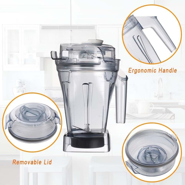 Plastic Blender Kettle Lid Replacement for Juice and Ice Processing Appliances