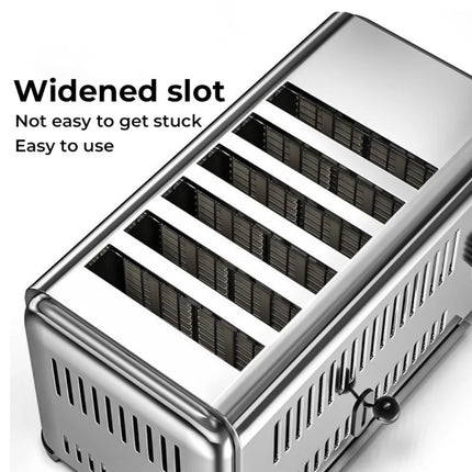 High-Performance 4 Slot Electric Bread Toaster with Defrost & Reheat Functions