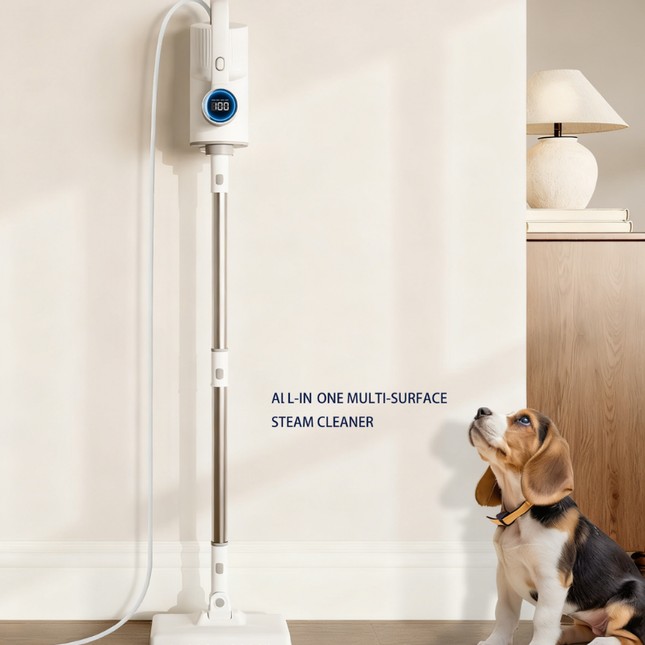 1500W Steam Mop with Fast Heat-Up and 3m Power Cord for Hard Floors