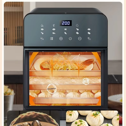 12L Digital Air Fryer Oven Touch Screen 8 Presets Multi Function Countertop Use