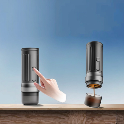 Compact Automatic Espresso Coffee Maker with USB Charging for Car RV and Camping