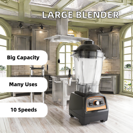 Heavy Duty 6L Large Capacity Blender 2200W Multi Speed Kitchen Juicer Processor
