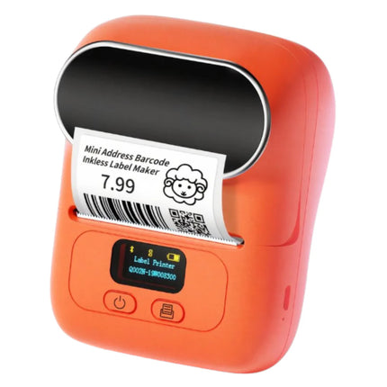 Wireless Thermal Label Maker with 203 DPI Precision Print & 1200mAh Rechargeable Battery – Orange
