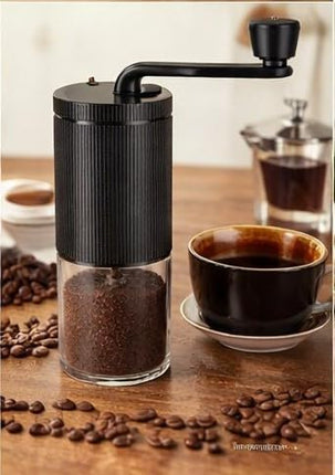Portable Manual Coffee Grinder 20g Stainless Steel Conical Burr for Travel and Outdoor Use