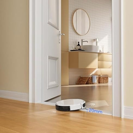 2-in-1 Robot Vacuum and Mop Cleaner with Multi-Floor Memory, HEPA Filter, 4800mAh Battery, App Control