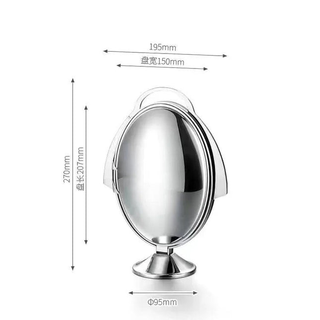 Stainless Steel Petal-Shaped Serving Plate with Mirror Finish Fruit & Candy Dish Decorative Tableware