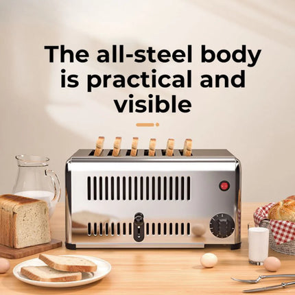 High-Performance 4 Slot Electric Bread Toaster with Defrost & Reheat Functions