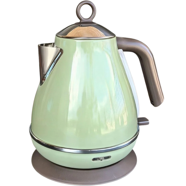 Retro Style Metal Finish Electric Kettle 1700ml 304 Stainless Steel 1500W Digital