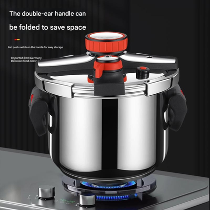 Heavy Duty 316 Stainless Steel Pressure Cooker Multi-Layer Base for Induction and Gas Stoves