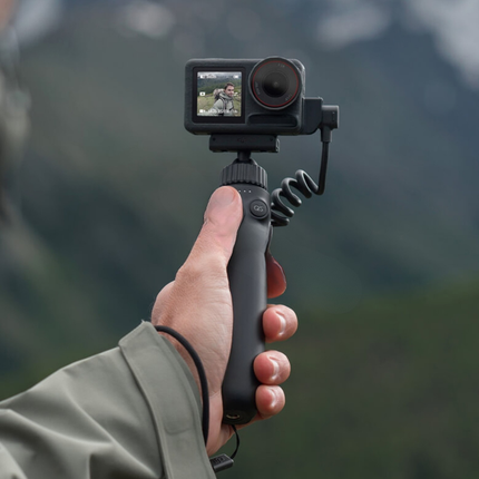 Rechargeable Camera Charging Handle with Bluetooth Remote, Extension Pole and Wrist Strap