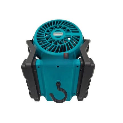 12 Inch Portable Stand Fan with LED Light, Rechargeable Lithium Battery and Button Controls