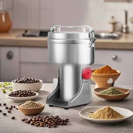 1900W Electric Grain Grinder with 800g Capacity Stainless Steel Spice Powder Machine