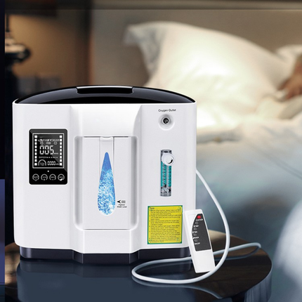 Compact 7L Portable Oxygen Concentrator with Touchscreen – Adjustable 30–90% Flow for Travel & Home Use