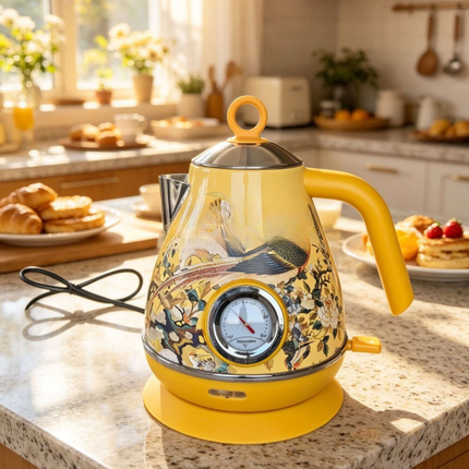 Compact 2000W Electric Kettle 1.7L Stainless Steel with Cordless Base