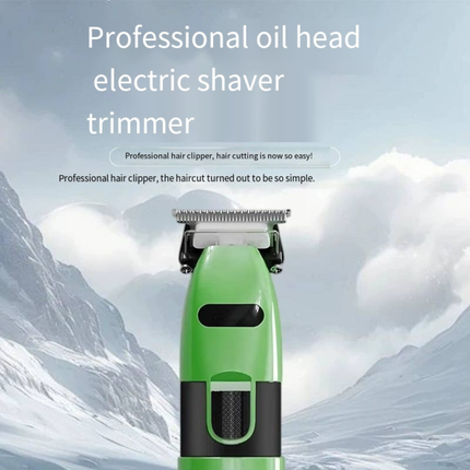 Professional Rechargeable Hair Clipper with OLED Display Cordless Barber Trimmer for Men